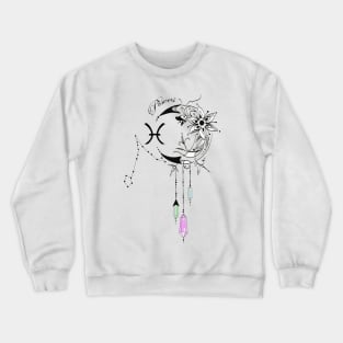 Pisces Moon Stone Crewneck Sweatshirt